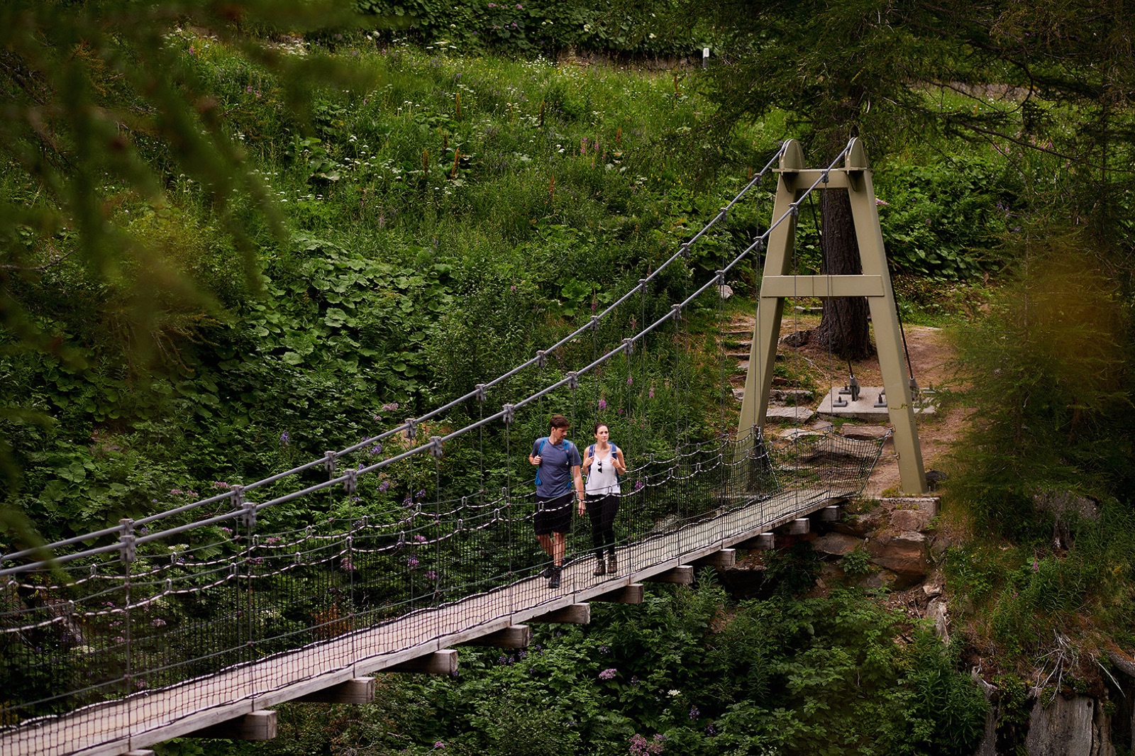 Puente colgante de Bodmer cerca de Ulrichen