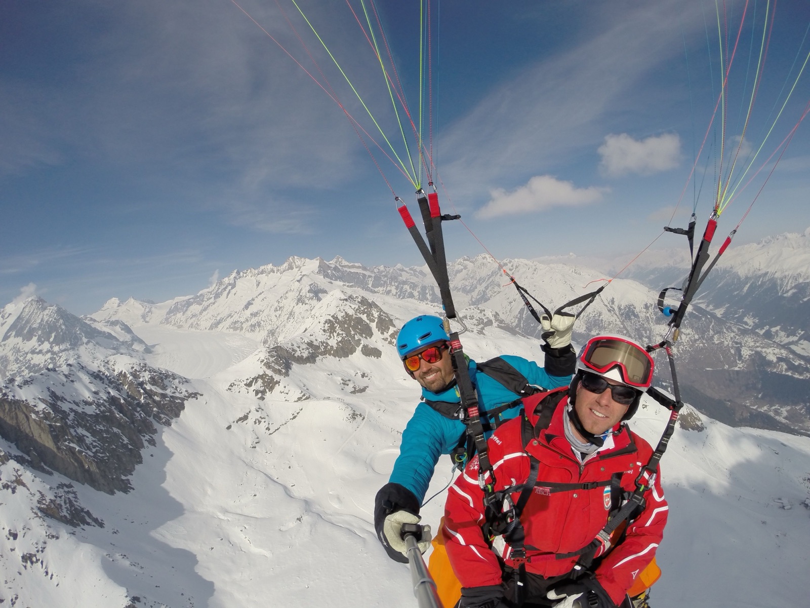 Vuelo en tándem de parapente