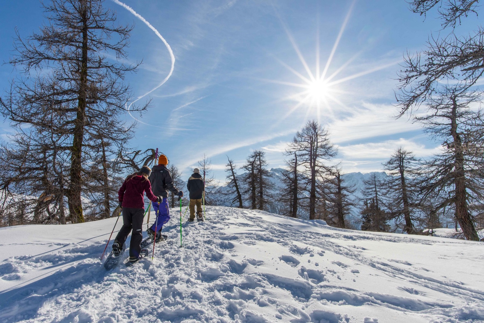 Ruta Rothwald con raquetas de nieve