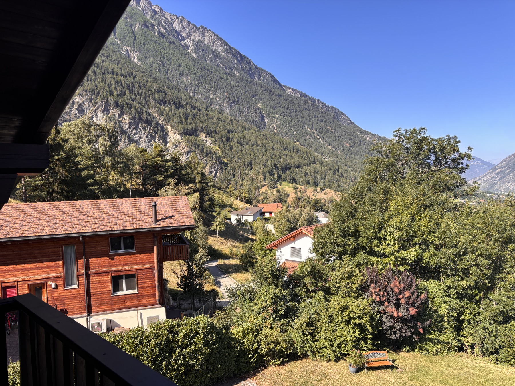 Chalet Blue Spoon through the seasons — exterior view