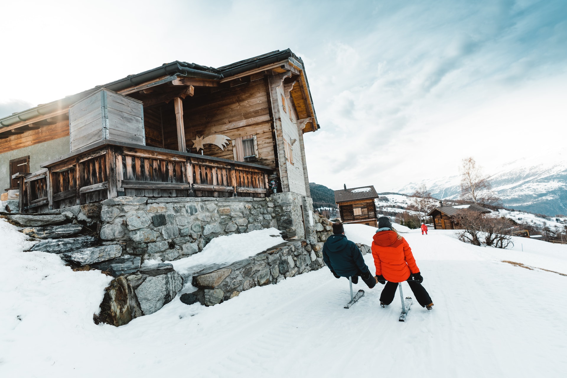 Patinete desde la Brandalp